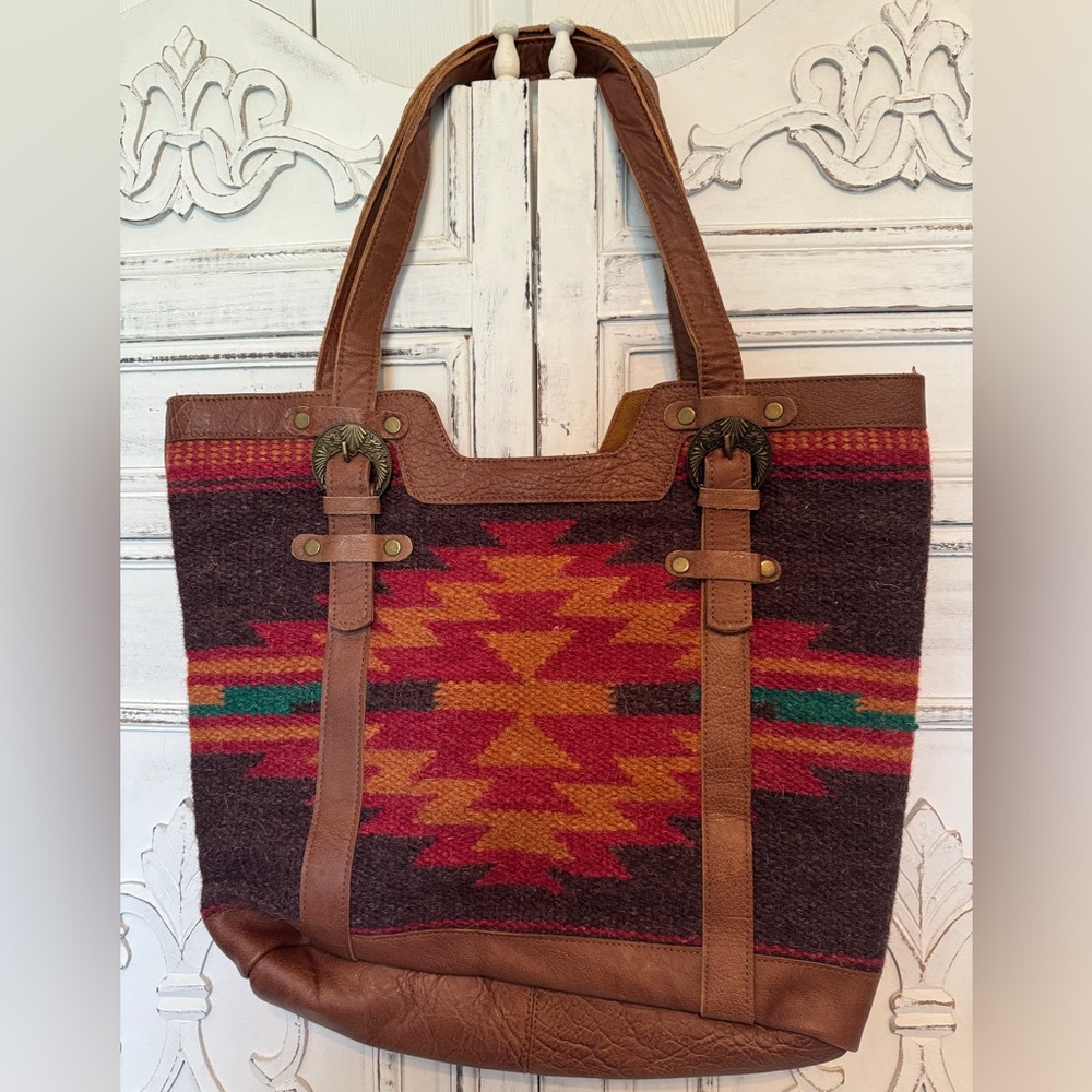 Scully Aztec Woven Tote Bag